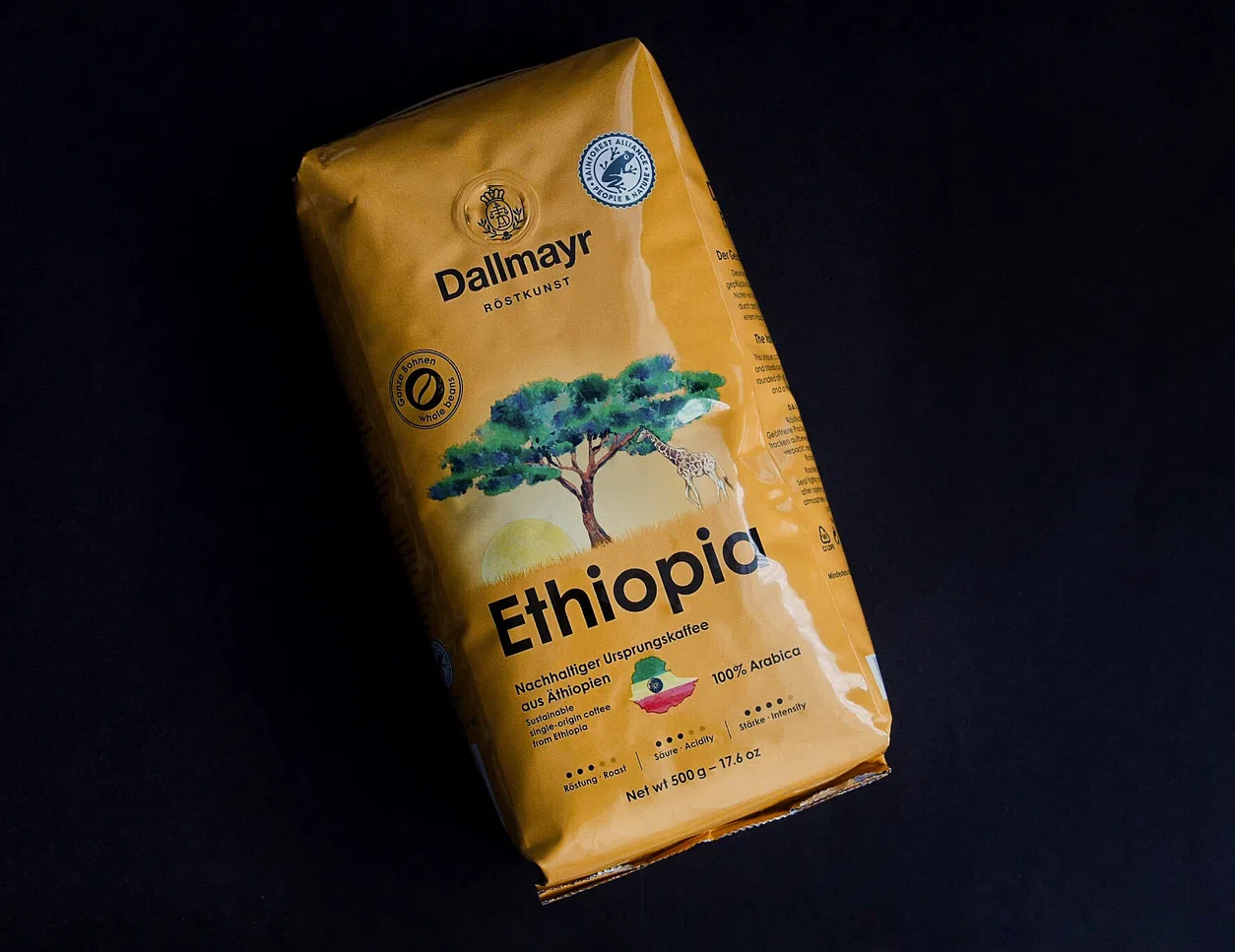 Кофе в зернах Ethiopia жареный ТМ Dallmayr м/у